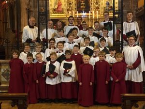 St George's Parish Choir and Director of Music David Falconer during their recent visit to Edinburgh